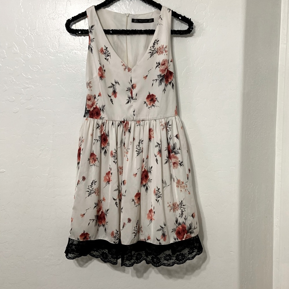 Zara Fit and Flare floral dress